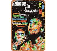 Zuhhgii ZAYN - Póster retro de metal con texto en inglés "Nobody Is Listening", divertido letrero de estaño vintage para decoración de pared, póster para música, cafetería, bar, restaurante