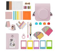 ZUIKAKU 15 en 1 Mini 12 accesorios compatibles con Fujifilm Instax Mini 12 cámara instantánea (rosa)