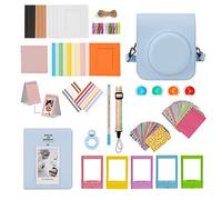 ZUIKAKU Accesorios 15 en 1 Mini 12 compatibles con cámara instantánea Fujifilm Instax Mini 12 (azul)