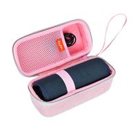 ZUJFPL Funda rígida de EVA para altavoz Bluetooth portátil impermeable JBL Flip7/6/5, apta para JBL Flip 4 Premium, bolsa de almacenamiento protectora de viaje, color rosa