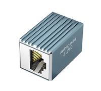 ZUJIABAO Acoplador de red RJ45 universal, conectores de cable Ethernet con protección contra interferencias para enrutadores, conmutación y configuraciones, acoplador de red blindado de metal