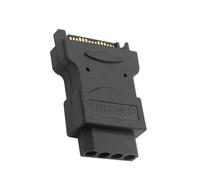 ZUJIABAO Adaptadores de corriente ABS SATAs macho de 15 pines a 4 pines hembra IDEs que ofrecen una instalación sin complicaciones y convertidores de alimentación óptimos de dispositivos IDEs a SATAS