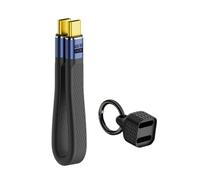 ZUJIABAO Cable de carga rápida USB PD240W 40Gbps transferencia de datos 8K cinta flexible de aleación de aluminio textura para dispositivo cable de carga trenzado flexible