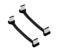 ZUJIABAO Cable USB 2.0 tipo C en ángulo recto de 8 pulgadas, carga rápida, no torsión, conector de metal para uso de carga electrónica