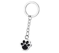 ZUJIABAO Colgante de urna de acero inoxidable con estampado de huellas de mascotas, para guardar cenizas, perfumes, botellas, memoriales, urna para mascotas