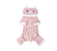 ZUJIABAO Conjunto de mono con capucha para perros de transfiguración, suéter de Navidad, Halloween, fiesta de cosplay, chaqueta pequeña para perros pequeños y grandes, resistente al viento con capucha