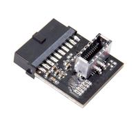 ZUJIABAO Durabilidad USB 3.1 Adaptador de 20 pines a 0 19/20 pines para confiabilidad 0 a tipo C accesorio de montaje de conversión tipo C adaptador de panel frontal