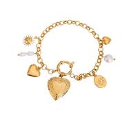 ZUJIABAO Elegante colgante ajustable con marco de corazón, textura de acero inoxidable, perfecto para fiestas y bodas, relicario de fotos de acero inoxidable, One Size, como se describe