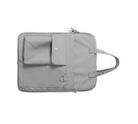 ZUJIABAO Maletín para portátil de 14 pulgadas con cremalleras antirrobo, correa de hombro ajustable para viajeros, negocios, profesionales, bolsa para laptop de gran capacidad, Gray