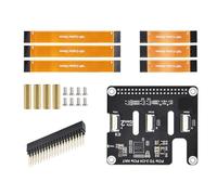 ZUJIABAO Módulo de expansión PCle PCIe de 2 puertos a 2 canales PCIe HAT PCle, conexión de 16 pines para entusiastas de la electrónica, módulo PCle