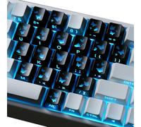 ZUJIABAO PC Materials - Teclas transparentes con patrón de amor de mariposa, 21 teclas, altura original para uso prolongado en condiciones de poca luz, teclas de corazón de mariposa para juegos