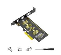 ZUJIABAO Tarjeta de expansión de computadora PCIe 4X a NVME tarjeta adaptadora de conversión de disco sólido 16G eficiente convertidor de disco sólido