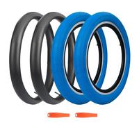 ZUKKA 2 neumáticos plegables de 20 pulgadas BMX 20 x 2,40 y 2 válvulas de tubo de 20 pulgadas, compatibles con bicicleta de montaña, bicicleta de montaña, MX Freestyle 20 x 2,40, neumáticos y manguera