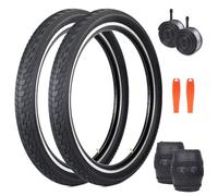 ZUKKA 2 neumáticos plegables de 26 pulgadas, 26 x 2,40 cm, cubierta 60-559 y 2 unidades de tubo de 26 pulgadas AV35 mm válvula para bicicleta infantil, bicicleta de montaña, bicicleta de montaña MX