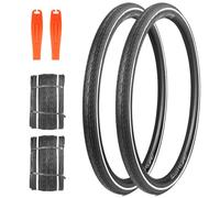 ZUKKA 2 peças dobrável 28 polegadas pneus,700 x 35c con Banda Reflectante Plegable 37-622 para Bicicleta, Carretera, Bicicleta de montaña, híbrida, Turismo, Bicicleta eléctrica, 2 Unidades