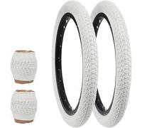 ZUKKA 2 piezas plegable 16 pulgadas 16 x 1,75 blanco bicicleta cubierta 47-305 para niños, estudiantes y niñas