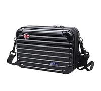 ZUKKA 8 polegadas Bicicleta Frame Bag Hard Case Plastic ABS Adequado para carros dobráveis Scooters Scooter elétrico Grande armazenamento à Prova d 'água Crossbody Preto
