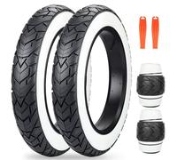 ZUKKA Fat Bike Tire 20 x 4,0 pulgadas Tire Fat Tire 20 Pulgadas ETRTO 98-406 Heavy Duty Deep Grooves Foldable Replacement All Terrain, Pared Blanca