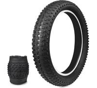 ZUKKA Fat Bike Tires - Neumático para bicicleta de 20 pulgadas (20 x 3,0 pulgadas, resistente al desgaste, resistente al desgaste, bicicleta eléctrica, montaña, nieve, neumáticos, color negro)