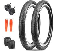ZUKKA Juego de 2 neumáticos plegables de 20 pulgadas, 20 x 1,75 pulgadas, cubierta 47-406, neumáticos de repuesto para bicicleta de montaña, bicicleta infantil, bicicleta de crucero, Commuter Bike