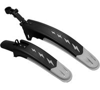 ZUKKA Juego de guardabarros delantero y trasero, 2 piezas, universal, para bicicleta de montaña, MTB, bicicleta de carretera, cierre rápido, adecuado para bicicletas de 24 a 29 pulgadas