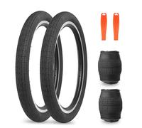 ZUKKA Juego de neumáticos de bicicleta de 20 pulgadas, plegables, 20 x 1,95, para bicicleta de montaña, BMX, niños