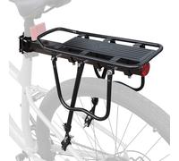 ZUKKA Juego de portaequipajes para bicicleta de 22 a 29 pulgadas / 700 C, soporte universal ajustable de hierro para bicicleta de montaña y bicicleta de carretera (50 kg)