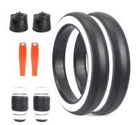 ZUKKA Pack de 2 neumáticos para bicicleta eléctrica de 26 pulgadas Heavy Duty plegables, neumáticos gruesos para bicicleta 26x4.0, cubierta de bicicleta Fat y pack de 2 cámaras de 26 pulgadas 26x4.0