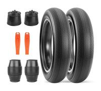 ZUKKA Paquete de 2 neumáticos para bicicleta eléctrica de 20 pulgadas, resistentes, plegables, neumáticos Fat para bicicleta 20x4.0, cubierta para bicicleta y 2 piezas, cámara de 20 pulgadas, 20x4.0