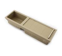 ZUKPHBWYWK Apoyabrazos para Coche para B&MW E46 3 Series 1998-2007 Portavasos para Automóvil Consola Central Delantera Organizador De Almacenamiento Caja Monedas(Beige)