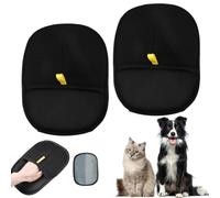 ZukQvrivelig 2 guantes quitapelos de animales, guante para eliminar el pelo de mascotas, eliminador de pelo para perros y gatos, elimina el pelo de animales de la ropa, muebles y asientos de coche