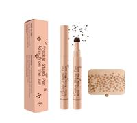 ZukQvrivelig Lápiz Para Pecas,Lápiz Para Pecas Falsas con Sello 3D Para Pecas,Resistente Al Agua y Duradero,Fácil de Usar Para Un Efecto De Maquillaje Natural con Pecas (Marrón #03)