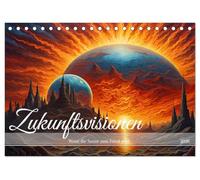 Zukunftsvisionen Wenn die Sonne zum Feind wird (Tischkalender 2026 DIN A5 quer), CALVENDO Monatskalender: Reise in eine dystopische Zukunft, mit KI erstellt.