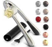 Zulay Kitchen prima de prensa de ajo con soft easy-squeeze mango ergonómico, robusto diseño de extractos de ajo más pegar por clavo, ajo trituradora de frutos secos y semillas, ajo profesional picado