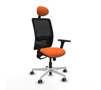 Zulema sincro malla negra bali naranja brazos 3d base blanca cabecero