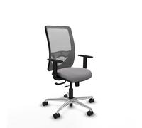 Zulema traslack malla gris similpiel gris brazos 1d base aluminio rue