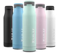 ZULU Ace Botella de agua de acero inoxidable aislada al vacío con tapa de bloqueo a prueba de fugas y base extraíble, yuca, 24 onzas