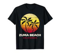 Zuma Beach Puesta de Sol California Pacific West Coast Vacaciones Camiseta
