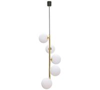 Zuma Line Ali lámpara colgante 5x40 W blanco-negro-oro 5648