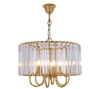 Zuma Line Paris lámpara colgante 6x40 W transparente-oro 1906/6