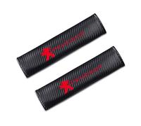 ZUMAHA 2 Piezas Almohadillas Cinturón De Seguridad para Peugeot Peugeot Coche Funda Cinturon Protector Interior Accesorios,Redstyle