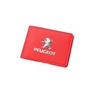 ZUMAHA Carteras Monederos y Tarjeteros Fundas Porta Tarjetas Monederos Cartera Hombre Tarjetero Mujer para Peugeot 4008 408 5008 208 208L e2008 307SW Gift Accessories,Redstyle