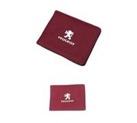 ZUMAHA Carteras Monederos y Tarjeteros Fundas Porta Tarjetas Monederos Cartera Hombre Tarjetero Mujer para Peugeot 4008 408 5008 208 208L e2008 307SW Gift Accessories,Redstyle