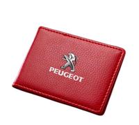ZUMAHA Carteras Monederos y Tarjeteros Fundas Porta Tarjetas Monederos Cartera Hombre Tarjetero Mujer para Peugeot 4008 408 5008 208 208L e2008 307SW Gift Accessories,Redstyle