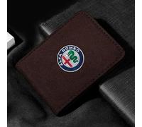 ZUMAHA Carteras Monederos y Tarjeteros Fundas Porta Tarjetas Monederos Cartera Hombre Tarjetero Mujer para Alfa Romeo 147GTA Tonale Giulia Mito 156 159 Giulia Gift Accessories,Brownstyle