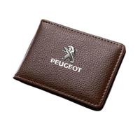 ZUMAHA Carteras Monederos y Tarjeteros Fundas Porta Tarjetas Monederos Cartera Hombre Tarjetero Mujer para Peugeot 308CC 308SW 4008 407 607 RCZ 307CC Gift Accessories,Coffeestyle