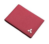 ZUMAHA Carteras Monederos y Tarjeteros Fundas Porta Tarjetas Monederos Cartera Hombre Tarjetero Mujer para Mitsubishi Pajero Outlander Fortis Eclipse Cross Lancer Gift Accessories,Redstyle