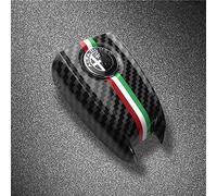 ZUMAHA Coche Fundas Llave Carcasas Key Cover para Alfa Romeo Giulia Stelvio Keys Replacement Accesorios,Blacklabel-CarbonFiber3