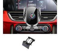 ZUMAHA Soporte Teléfono Coche Inalámbrico para Alfa Romeo Stelvio SUV 2017 2018 2019 2020 2021 2022 2023 Cargadores Magnetico Inalámbricos Carga Rápida Accesorios