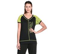 Zumba Fitness Message In a Bubble T-Shirt Camiseta, Mujer, Sew Black, X-Small